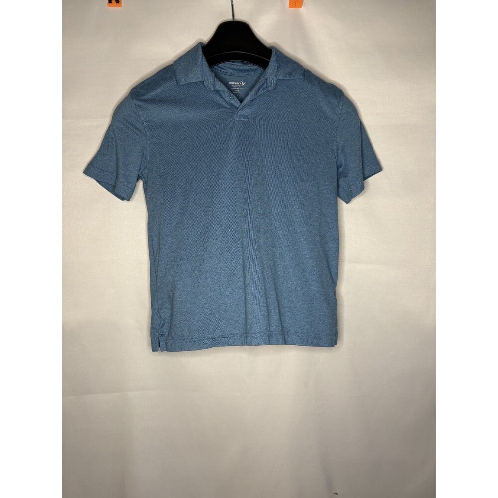 Boys Blue Old Navy Active Polo Shirt Size Medium